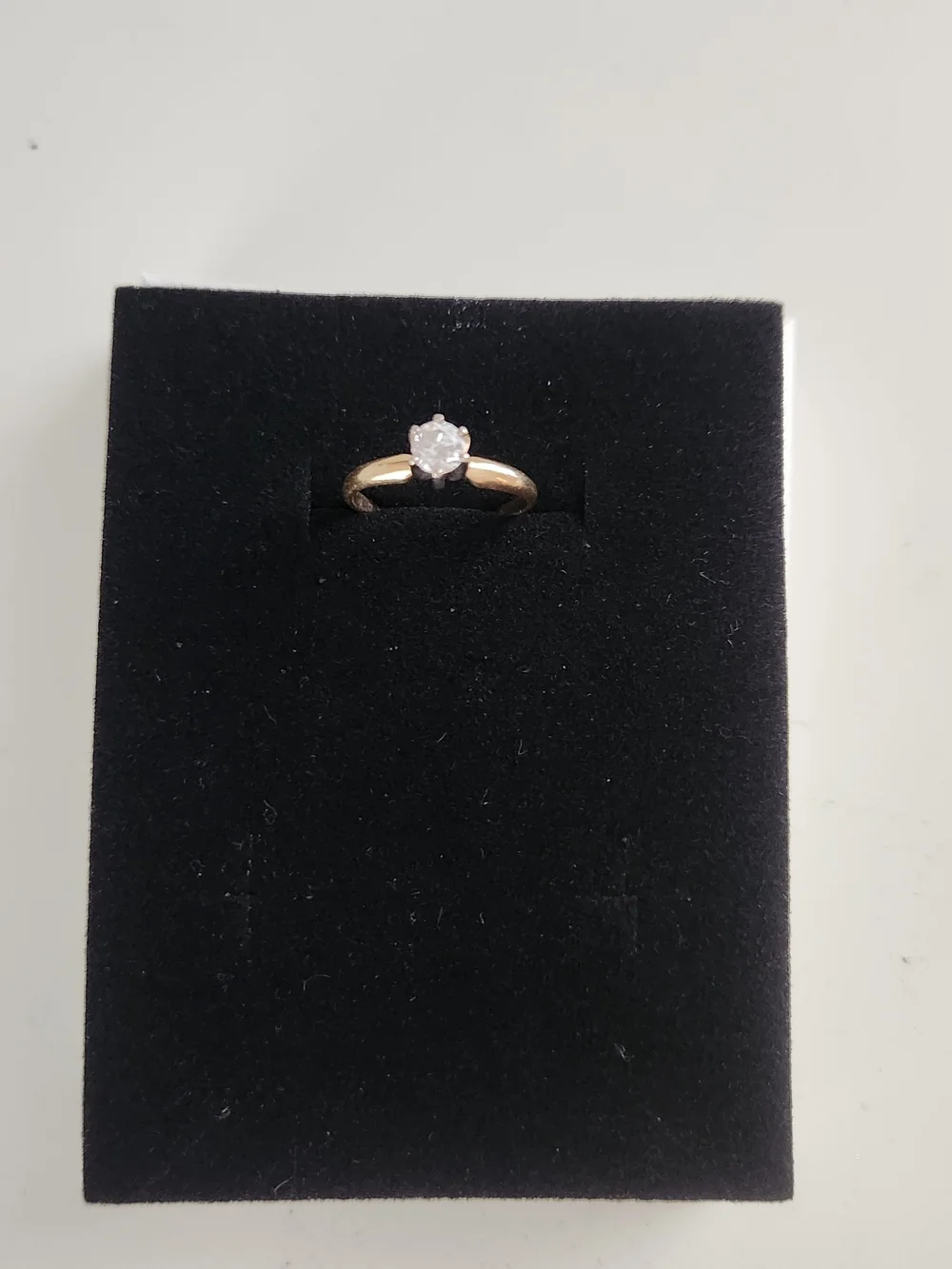 Classic Gold Solitaire Diamond Ring